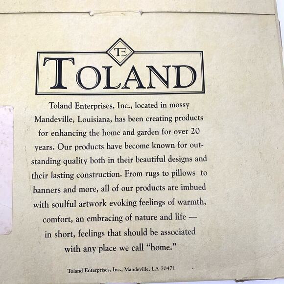 NOS Toland Winged Angel with Trumpet Accent Banner Garden Holiday Christmas - Picture 8 of 9